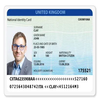 Buy Fake British ID Card